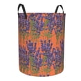 thumbnail image 1 of Lsque Lavender Flowers pattern Laundry Hamper Basket, Tall Woven Rope Hamper Basket for Clothes, Lightweight Storage Basket, Collapsible Waterproof-Medium, 1 of 8