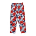 thumbnail image 1 of Lsque Leaves And Flowers Print Women's Pajama Pants, Lounge Pant - Comfortable Home Wear,Elastic Waistband, Stylish Design-X-Large, 1 of 9