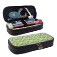 thumbnail image 1 of Lsque Lemon (3) Printed Big Capacity PU Leather Pencil Case Large Pencil Pouch Stationery Pen Bag Pencil Holder for Teen, 1 of 6