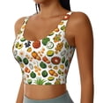 thumbnail image 1 of Lsque Lemon Fruits Vegetables Printed Women'S Sports Bra, Compression, Moisture Wicking, High-Impact Sports Bra For Women,Supportive sports bra-X-Large, 1 of 9