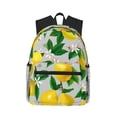 thumbnail image 1 of Lsque Lemon Seamless Pattern Oil Painting Effect Classic Casual Backpack - Large Capacity Water-Resistant Backpack for School, Work, Travel, and Outdoor Activities, 1 of 8