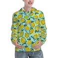 thumbnail image 1 of Lsque Lemon1 Pattern Casual Women's Hoodie,Hooded Sweatshirt with Kangaroo Pocket,Pullover Hoodie with Eye-catching Drawstrings-Medium, 1 of 7