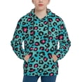 thumbnail image 1 of Lsque Leopard 1 Patten Youth Hoodie Sweatshirt Pullover with Kangaroo Pocket Boys and Girls Hoodie Warm Hoodie for Kids-X-Large, 1 of 6