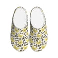 thumbnail image 1 of Lsque Leopard And Butterfly Pattern Womens Comfort Cotton on Scuff With Memory Foam and Anti-skid Sole Slipper-42/43, 1 of 7
