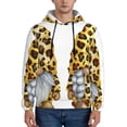 thumbnail image 1 of Lsque Leopard Gnomes Pattern Casual Men's Hoodie,Hooded Sweatshirt with Kangaroo Pocket,Pullover Hoodie-3X-Large, 1 of 7