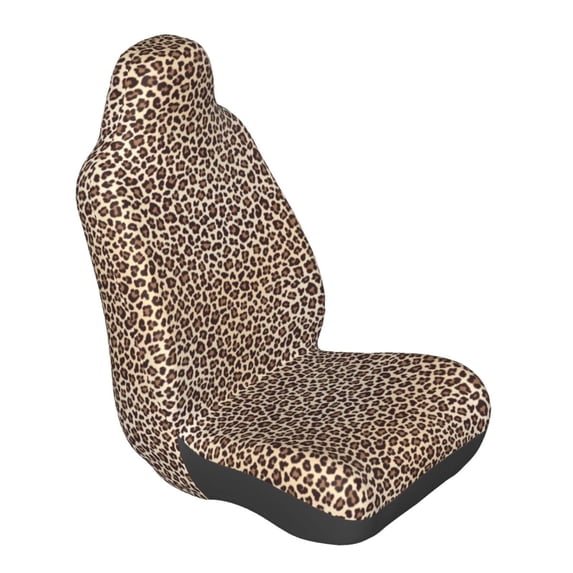 Lsque Leopard Print-2 Pattern Car Seat Covers for Front Seats , Waterproof Seat Covers for Cars, Sporty Front Seat Covers,Car Seat Cover Protector Front Seats