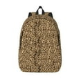 thumbnail image 1 of Lsque Leopard Print Brown Pattern Canvas Daypack, Durable Backpack, High-quality Versatile Backpack,Vintage Compact Backpack-Small, 1 of 6