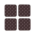 thumbnail image 1 of Lsque Leopard Print Pattern 4" Drink Coasters Set of 4, PVC Leather Absorbent Coasters, Table Coaster Set Decorative Coffee Cup Coasters Housewarming Gift -Square, 1 of 1