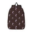 thumbnail image 1 of Lsque Leopard Print Pattern Canvas Daypack, Durable Backpack, High-quality Versatile Backpack,Vintage Compact Backpack-Medium, 1 of 6
