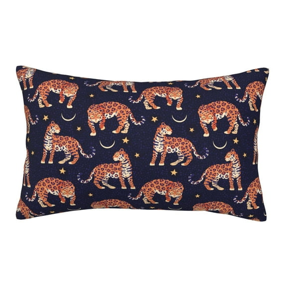 Lsque Leopard Print Pattern Pillow Case – Soft & Cozy Throw Pillow Cover, Hypoallergenic Cushion Case for Sleeping Women with Envelope Closure-14"x20"