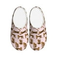 thumbnail image 1 of Lsque Leopard Print Pattern Womens Comfort Cotton on Scuff With Memory Foam and Anti-skid Sole Slipper-35/36, 1 of 7