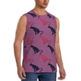 thumbnail image 1 of Lsque Leopard Print Print Men's Cotton Blend Sleeveless Muscle Shirts (S-3XL)- Moisture Wicking, Odor Protection, UPF 30+,3X-Large, 1 of 8