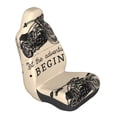 thumbnail image 1 of Lsque Let The Adventure Begin Pattern Car Seat Covers for Front Seats , Waterproof Seat Covers for Cars, Sporty Front Seat Covers,Car Seat Cover Protector Front Seats, 1 of 5
