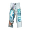thumbnail image 1 of Lsque Let's go Travel Print Men's Pajama Pants, Lounge Pant - Comfortable Home Wear,Elastic Waistband, Stylish Design-Large, 1 of 9