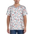 thumbnail image 1 of Lsque Lighthouse And Beacon Pattern Mens Polo Golf Shirts Funny Graphics Shorts Sleeve Button Shirts Baseball T-shirt-X-Large, 1 of 7