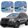 thumbnail image 1 of Lsque Lighthouse in Havana 2 PCS Windshield Sun Shade | CarFoldable Window Covers | Car Accessories Reflect UV for Universal Cars SUV Truck | Medium, 1 of 7