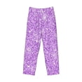 thumbnail image 1 of Lsque Lilac Glittering Print Men's Pajama Pants, Lounge Pant - Comfortable Home Wear,Elastic Waistband, Stylish Design-Small, 1 of 9