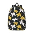 thumbnail image 1 of Lsque Lilies Flowers Pattern Canvas Daypack, Durable Backpack, High-quality Versatile Backpack,Vintage Compact Backpack-Small, 1 of 6