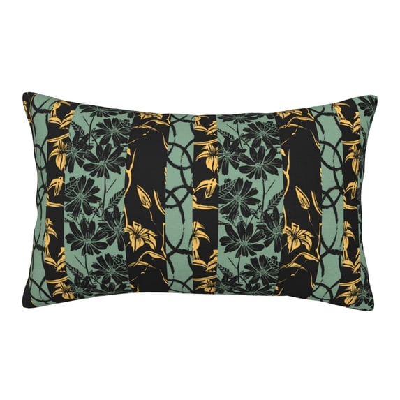 Lsque Lilies Flowers Pattern Pillow Case – Soft & Cozy Throw Pillow Cover, Hypoallergenic Cushion Case for Sleeping Women with Envelope Closure-20"x30"