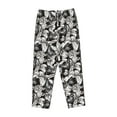 thumbnail image 1 of Lsque Lilies Flowers Print Women's Pajama Pants, Lounge Pant - Comfortable Home Wear,Elastic Waistband, Stylish Design-Large, 1 of 9