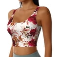 thumbnail image 1 of Lsque Lilies Flowers Printed Women'S Sports Bra, Compression, Moisture Wicking, High-Impact Sports Bra For Women,Supportive sports bra-X-Large, 1 of 9