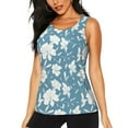 thumbnail image 1 of Lsque Lilies Flowers Printed Workout Tank Tops for Women, Athletic Sports Tank Tops, Compression Sleeveless Dry Fit Shirts,Sleeveless Yoga Shirt-X-Large, 1 of 9
