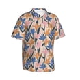 thumbnail image 1 of Lsque Lilies Flowers pattern Hawaiian Shirt for Men, Unisex Summer Beach Casual Short Sleeve Button Down Shirts-3X-Large, 1 of 9