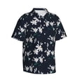 thumbnail image 1 of Lsque Lilies Flowers pattern Hawaiian Shirt for Men, Unisex Summer Beach Casual Short Sleeve Button Down Shirts-XX-Large, 1 of 9