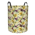thumbnail image 1 of Lsque Lilies Flowers pattern Laundry Hamper Basket, Tall Woven Rope Hamper Basket for Clothes, Lightweight Storage Basket, Collapsible Waterproof-Medium, 1 of 8