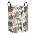 thumbnail image 1 of Lsque Lilies Flowers pattern Laundry Hamper Basket, Tall Woven Rope Hamper Basket for Clothes, Lightweight Storage Basket, Collapsible Waterproof-Medium, 1 of 8