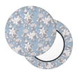 thumbnail image 1 of Lsque Lily Flower Round Bar chair cushion covers Velvet Fabric Premium Comfort Protects from Scratches and Stains for 14-17 Inch Chair- 13 inch, 1 of 7