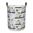 thumbnail image 1 of Lsque Lion Hippo Elephant On The Car Pattern Laundry Hamper Basket, Tall Woven Rope Hamper Basket for Clothes, Lightweight Storage Basket, Collapsible Waterproof-Medium, 1 of 6
