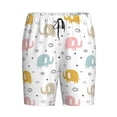 thumbnail image 1 of Lsque Little Elephant Mens Sleep Pajama Shorts,Short Pajama Pants, Cotton Ultra-Soft Knit-XX-Large, 1 of 9