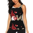 thumbnail image 1 of Lsque Love Gnomes Printed Workout Tank Tops for Women, Athletic Sports Tank Tops, Compression Sleeveless Dry Fit Shirts,Sleeveless Yoga Shirt-Medium, 1 of 9