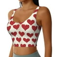thumbnail image 1 of Lsque Love Printed Women'S Sports Bra, Compression, Moisture Wicking, High-Impact Sports Bra For Women,Supportive sports bra-Small, 1 of 9