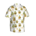 thumbnail image 1 of Lsque Lovely Avocado pattern Hawaiian Shirt for Men, Unisex Summer Beach Casual Short Sleeve Button Down Shirts-3X-Large, 1 of 9