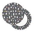 thumbnail image 1 of Lsque Lovely Penguin Round Bar chair cushion covers Velvet Fabric Premium Comfort Protects from Scratches and Stains for 14-17 Inch Chair- 14 inch, 1 of 7