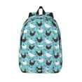 thumbnail image 1 of Lsque Lovely Roosters Pattern Canvas Daypack, Durable Backpack, High-quality Versatile Backpack,Vintage Compact Backpack-Small, 1 of 6