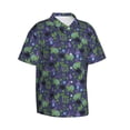 thumbnail image 1 of Lsque Magic Toads in Hats pattern Hawaiian Shirt for Men, Unisex Summer Beach Casual Short Sleeve Button Down Shirts-XX-Large, 1 of 9