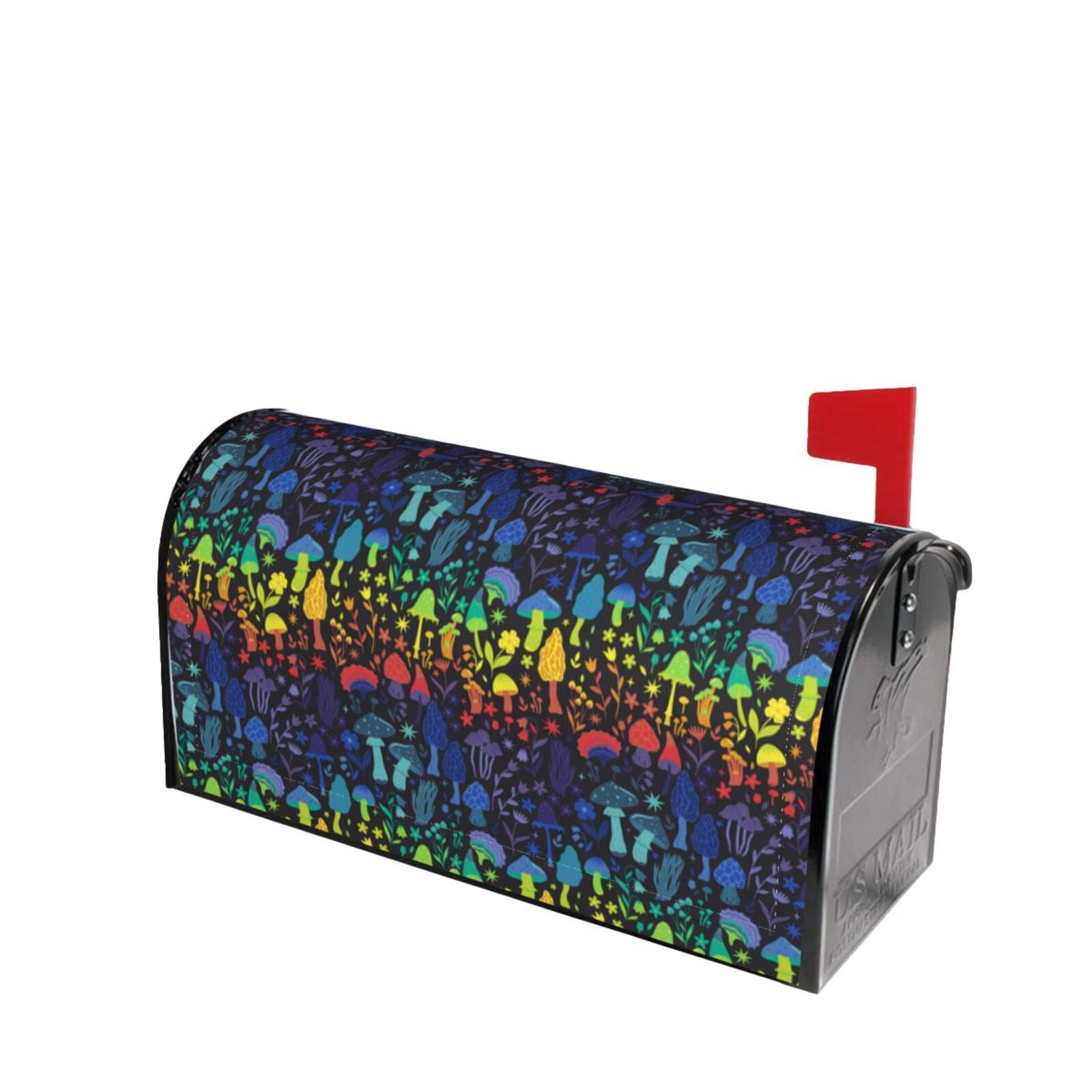 Lsque Magical Mushrooms and Flowers Mailbox Cover Standard Size ...