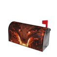 Lsque Magma Fire Black Dragon Mailbox Cover Standard Size