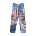 thumbnail image 1 of Lsque Majestic Fantasy Castle Print Men's Pajama Pants, Lounge Pant - Comfortable Home Wear,Elastic Waistband, Stylish Design-XX-Large, 1 of 9