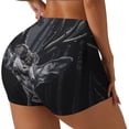 thumbnail image 1 of Lsque Majestic Forest Stag Pattern High Waisted Biker Shorts for Women-Tummy Control Fitness Athletic Workout Running Yoga Gym Shorts,Moisture-Wicking-Large, 1 of 9