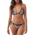 thumbnail image 1 of Lsque Mallard Duck With American Flag Pattern Women Two Piece Swimsuit Sexy Swimwear Halter String Triangle Bikini Sets, 1 of 6