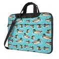 thumbnail image 1 of Lsque Mallard Ducks Swimming In The Lake Pattern Laptop Bag – Portable & Slim Single-Shoulder Computer Case with Adjustable Strap, Protective, Lightweight for 13”/14”/15.6” Laptops, 1 of 8