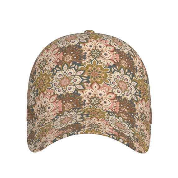 Lsque Mandala Baseball Cap Trucker Low Profile Hat Golf Dad Hat Adjustable Original Classic Unconstructed Plain Cap Men Women
