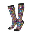 thumbnail image 1 of Lsque Mandala Printed Crew Socks Men's Women's LightWeight Thin Casual Calf Socks ,Knee High Socks,Cotton Socks, 1 of 9