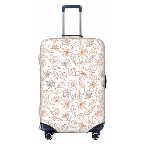 Lsque Maple Leaves Printed Luggage Cover, Travel Luggage Protector,Scratch and Dirt Resistant, Fits 18-32 Inch Luggage - Small