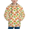 thumbnail image 1 of Lsque Maple Leaves1 Patten Youth Hoodie Sweatshirt Pullover with Kangaroo Pocket Boys and Girls Hoodie Warm Hoodie for Kids-Small, 1 of 6