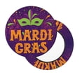 thumbnail image 1 of Lsque Mardi Gras2 Round Bar chair cushion covers Velvet Fabric Premium Comfort Protects from Scratches and Stains for 14-17 Inch Chair- 12 inch, 1 of 7